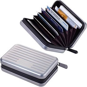 TROIKA® Kreditkartenetui KARTENKOFFER grau 7,0 x 10,5 cm, 1 St.