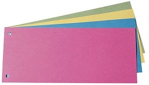 Thumbnail - dots Trennstreifen farbsortiert, 190 g/qm Karton, 100 Blatt