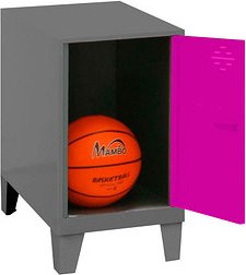 Thumbnail - Simonrack Spind SIMONLOCKER DISM anthrazit, pink 8425437121234, 1 Schließfach 40,0 x 50,0 x 57,5 cm