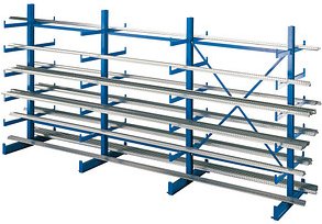 SCHULTE Anbau-Schwerlastregal K1000 14491 enzianblau 125,0 x 100,0 x 200,0 cm