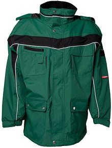 Thumbnail - PLANAM® unisex Winterjacke PLALINE grün, schwarz Größe M