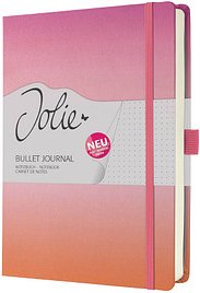SIGEL Notizbuch JOLIE Bullet ca. DIN A5 punktkariert, pink/rosa/orange Hardcover 200 Seiten, 1 St.