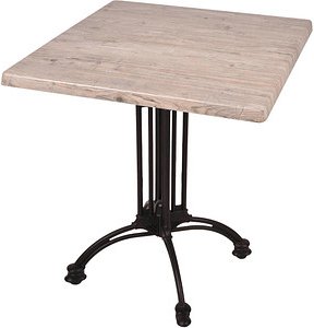 Garden Pleasure MORENA Bistrotisch quadratisch Spanplatte hellbraun 70,0 x 70,0 x 74,0 cm, 1 St.