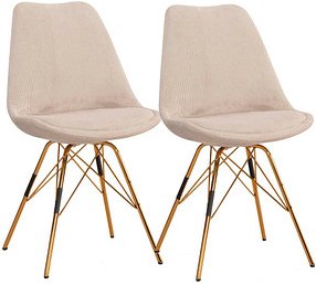 WOHNLING Esszimmerstuhl WL7.141 beige Stoff