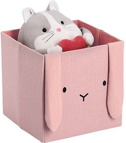 Thumbnail - Zeller Hase Aufbewahrungsbox altrosa 28,0 x 28,0 x 28,0 cm, 1 St.