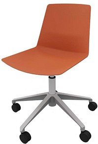 Quadrifoglio Besucherstuhl Clue OCLUEA01 AB braun Kunststoff