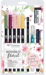 Thumbnail - Tombow ABT Floral Brush-Pen-Set farbsortiert, 1 Set