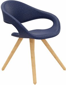 fm Besucherstuhl Elan 4260761571454 dunkelblau Stoff, 1 St.