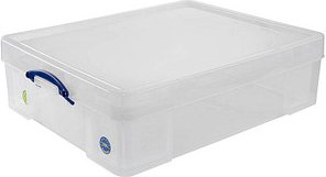 Thumbnail - Really Useful Box Aufbewahrungsbox 70,0 l transparent 81,0 x 62,0 x 22,5 cm