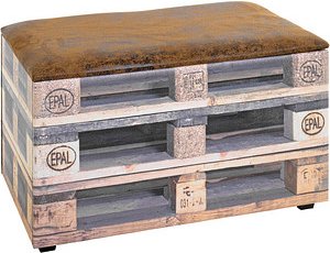 HAKU Möbel Sitztruhe 25970 Motiv Palette 1 Holz 65,0 cm