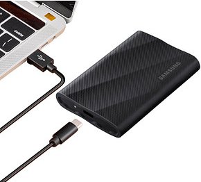 SAMSUNG Portable T9 1 TB externe SSD-Festplatte schwarz