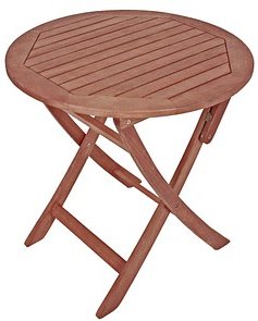 Garden Pleasure Gartentisch STOCKHOLM braun rund 70,0 x 70,0 x 73,0 cm