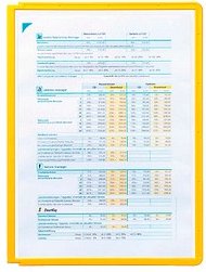 DURABLE Sichttafeln SHERPA® PANEL DIN A4 gelb, Öffnung oben, 5 St.
