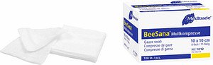 Thumbnail - Meditrade® Mull-Kompressen BeeSana® 1012 weiß 10,0 x 10,0 cm, 100 St.