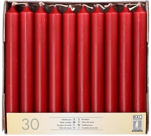 30 STARPAK Kerzen bordeaux
