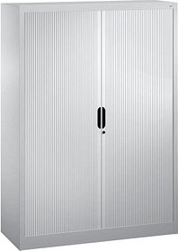 CP Omnispace Rollladenschrank silber 3 Fachböden 120,0 x 42,0 x 166,0 cm