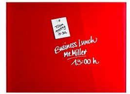Thumbnail - magnetoplan Glas-Magnettafel 80,0 x 60,0 cm intensiv-rot
