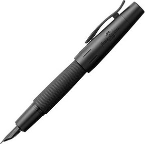 FABER-CASTELL e-motion pure Black Patronenfüller schwarz matt M (mittel)