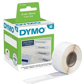 Thumbnail - DYMO Etikettenrolle für Etikettendrucker S0722460 weiß, 12,0 x 50,0 mm, 1 x 220 Etiketten