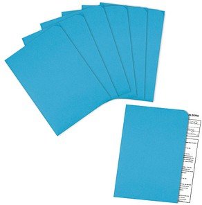 100 ELCO Sichthüllen Ordo discreta DIN A4 blau glatt 120 g/qm
