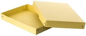 FALKEN PURE Aufbewahrungsbox 500 Blatt pastellgelb 24,0 x 32,0 x 4,0 cm