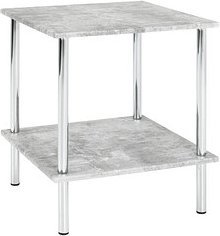 Thumbnail - HAKU Möbel Beistelltisch quadratisch MDF-Platte Betonoptik 39,0 x 39,0 x 45,0 cm, 1 St.