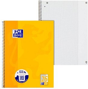 Thumbnail - OXFORD Collegeblock Schule Lineatur 26 kariert DIN A4 Außenrand, 1 Block