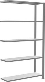 SCHULTE Anbau-Schwerlastregal 17704 silber 100,0 x 30,0 x 180,0 cm