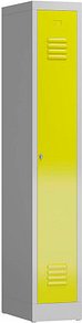 ClassiX Spind lichtgrau, zinkgelb X-510116, 1 Schließfach 31,0 x 50,0 x 180,0 cm