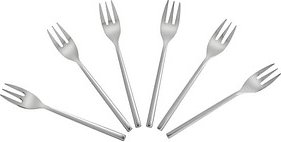 Esmeyer Kuchengabeln SILKE silber glänzend, poliert, 6 St.