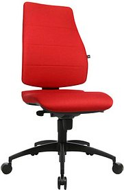 Thumbnail - Topstar Bürostuhl Syncro Soft, SN300 T31 Stoff rot, Gestell schwarz