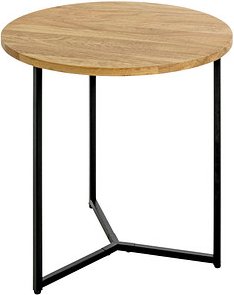 HAKU Möbel Beistelltisch Massivholz eiche 50,0 x 50,0 x 52,0 cm