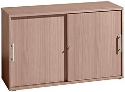 HAMMERBACHER Schiebetürenschrank, V1752S/N/N/RE nussbaum 1 Fachboden 120,0 x 40,0 x 74,8 cm