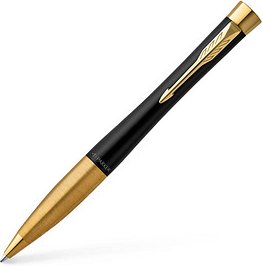 PARKER Kugelschreiber schwarz/gold, Schreibfarbe: blau, 1 St.