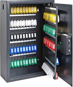 pavo Advanced Schlüsseltresor grau mit 150 Haken Elektronikschloss