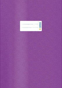 HERMA Heftumschlag mit Baststruktur lila Kunststoff DIN A4