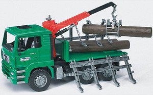 bruder MAN Holztransport-LKW mit Ladekran 2769 Spielzeugauto