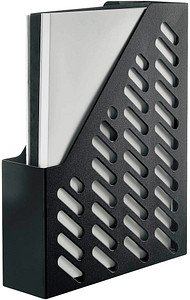 Stehsammler 1601-T-13 schwarz Kunststoff, DIN A4