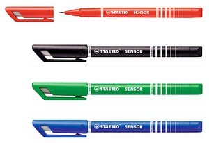 STABILO sensor 189 Fineliner farbsortiert 0,3 mm, 4 St.