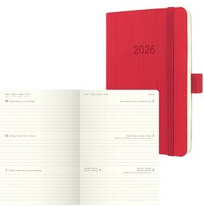 SIGEL Taschenkalender Conceptum 2026 rot, 1 St.