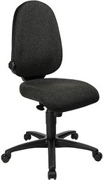 Thumbnail - Topstar Bürostuhl Syncro Pro 5, S500 G22S Stoff anthrazit, Gestell schwarz
