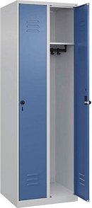 CP Spind Classic Plus lichtgrau, fernblau 080000-20 S10006, 2 Schließfächer 60,0 x 50,0 x 185,0 cm