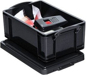 Really Useful Box Aufbewahrungsbox 9,0 l schwarz 39,5 x 25,5 x 15,5 cm