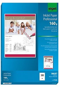 SIGEL Fotopapier IP286 DIN A4 matt 160 g/qm 100 Blatt