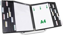 Thumbnail - tarifold Sichttafelsystem 434307 DIN A4 schwarz mit 30 St. Sichttafeln, 1 St.