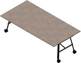 Quadrifoglio Konferenztisch SERENITY beton rechteckig, A-Gestell grau, 240,0 x 120,0 x 75,0 cm