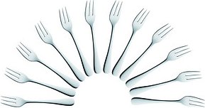 Thumbnail - solex® Kuchengabeln Julia silber, 12 St.