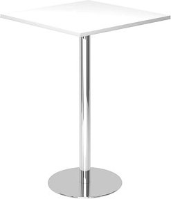 HAMMERBACHER Stehtisch weiß 80,0 x 80,0 x 111,6 cm