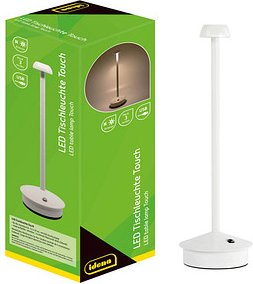 Idena LED Akku-Tischleuchte weiß