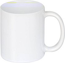 plottiX Keramiktasse für Tassenpresse weiß, 1 St.